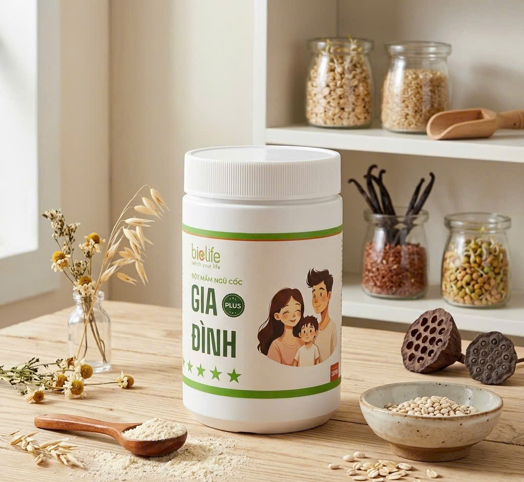 Bột Mầm Ngũ Cốc Gia Đình Plus 600g